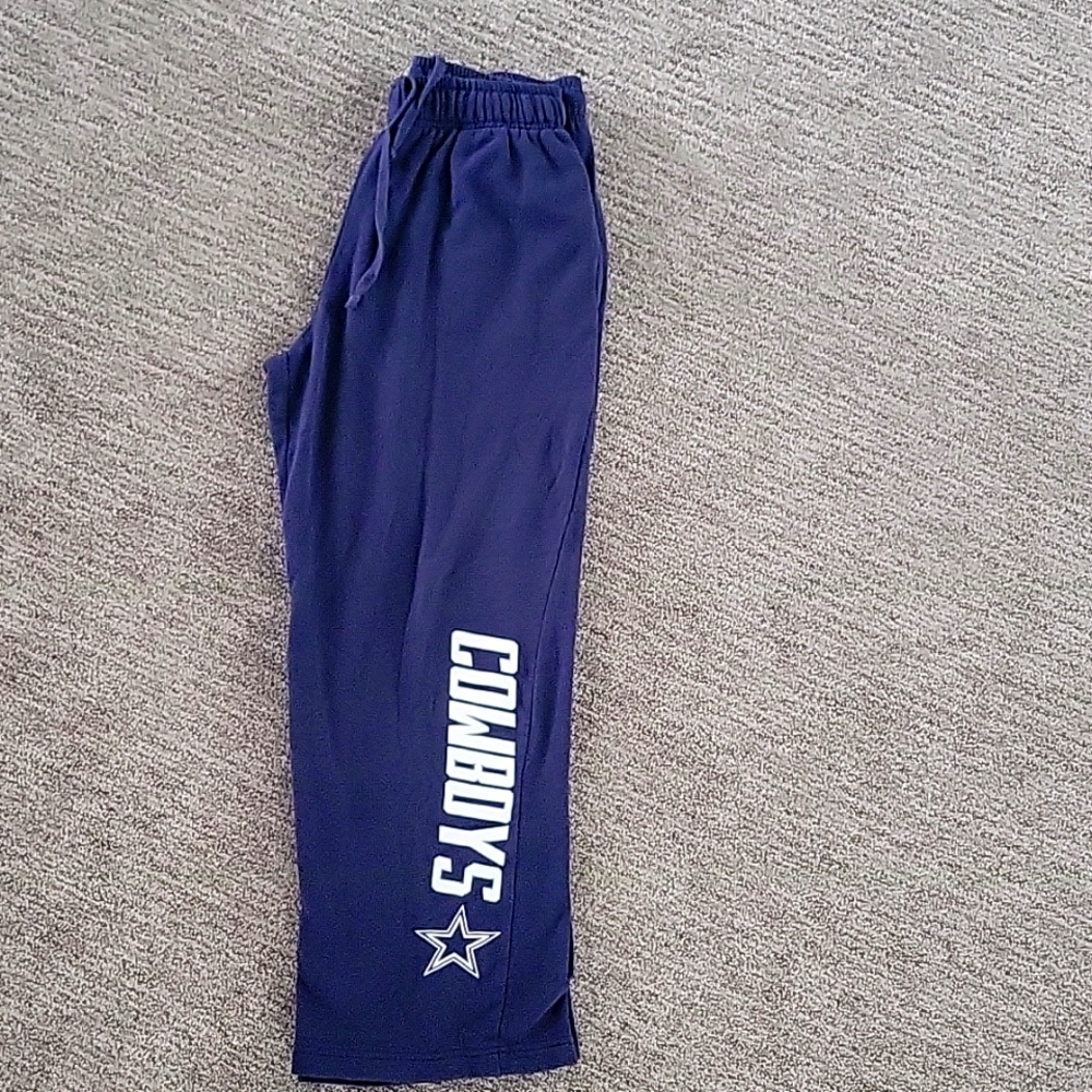 Dallas Cowboys sweatpants. Size medium, blue